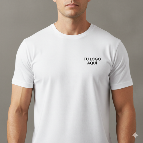 Cuello Redondo Premium + Logo Personalizado