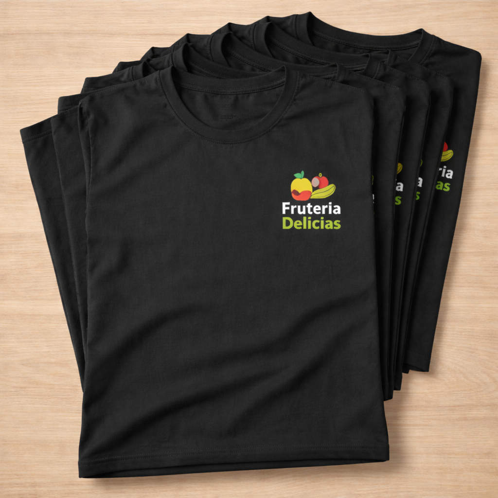 Cuello Redondo Premium + Logo Personalizado