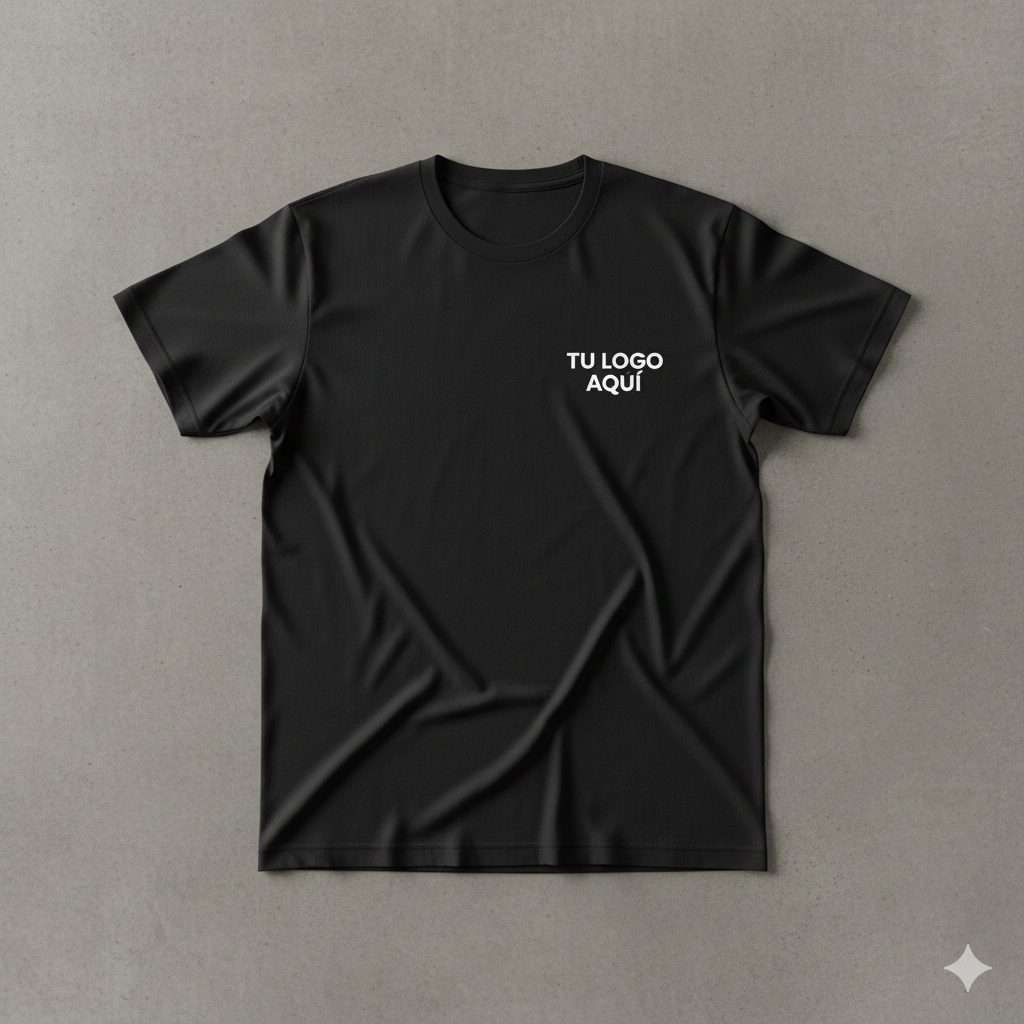 Cuello Redondo Premium + Logo Personalizado